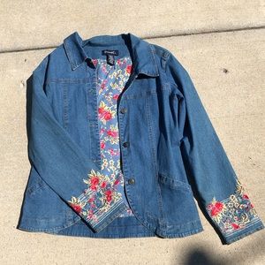 Embroidered Denim Jacket